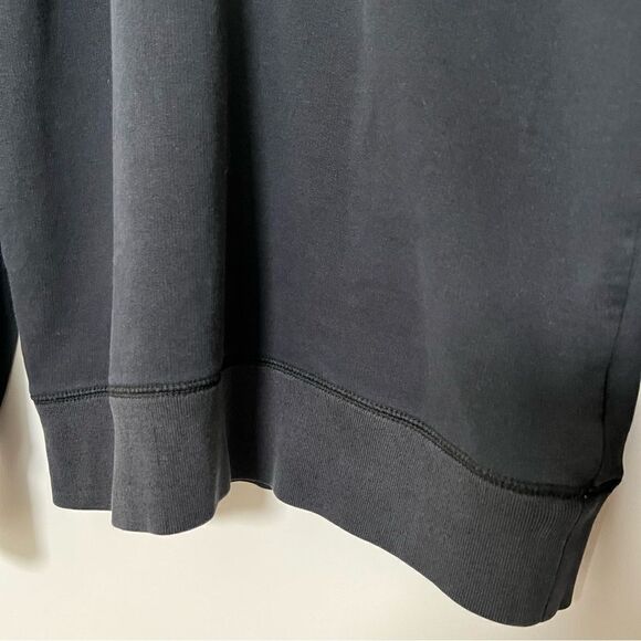 Tommy Hilfiger Sweater Pullover Mens Medium Black 1/4 Zip Snap Button Mock Neck - Picture 8 of 15